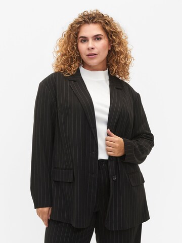 Blazer Zizzi en noir : devant