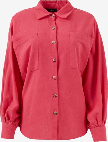 Camicia da donna 'Lela' di LELA in rosa: frontale