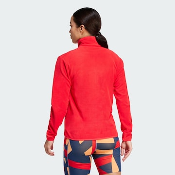 ADIDAS TERREX Athletic fleece jacket in Red
