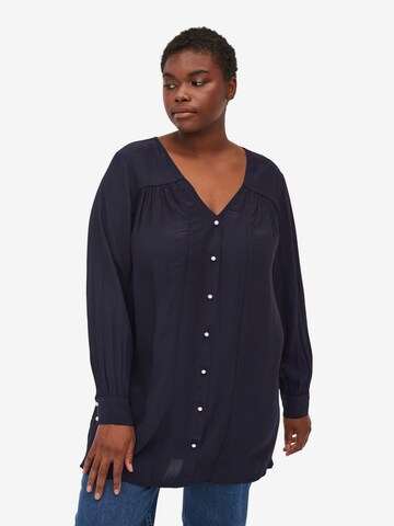 Zizzi Tunic 'Xphiline' in Blue: front