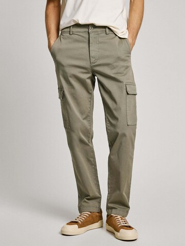 Slimfit Pantaloni cargo di Pepe Jeans in verde: frontale