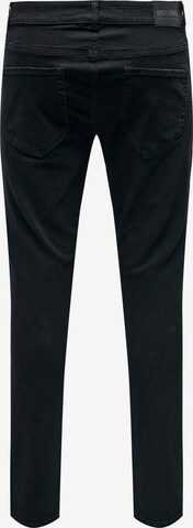 Skinny Jeans 'WARP' di Only & Sons in nero