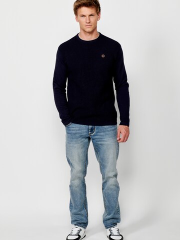 Pull-over 'Punto' KOROSHI en bleu