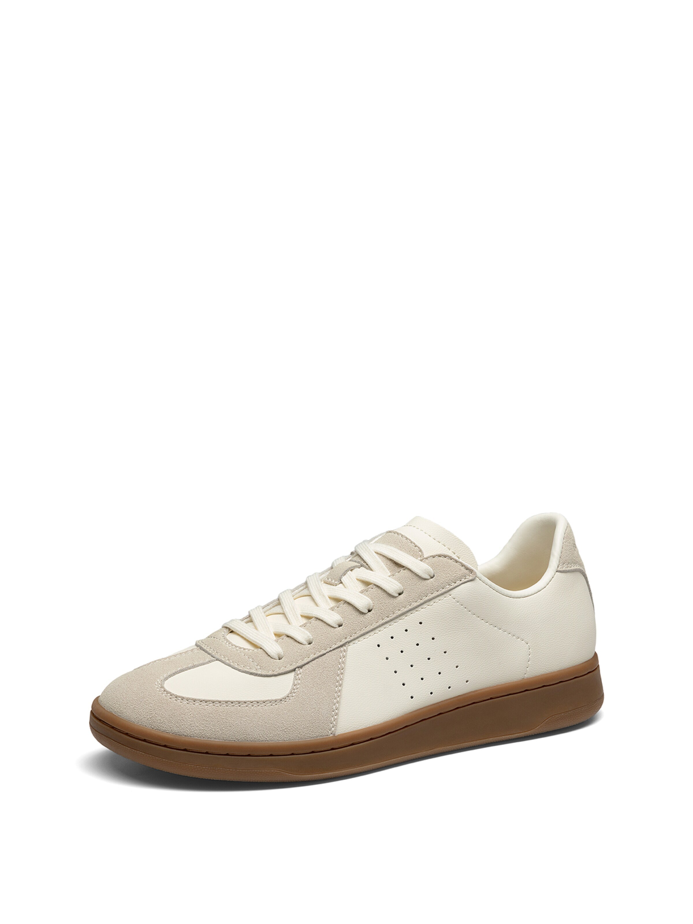 Bruno Marc Sneakers in Beige: front