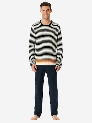 Pyjama long ' Casual Nightwear ' SCHIESSER en bleu