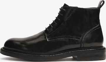 KazarČizme na vezanje - crna boja: prednji dio