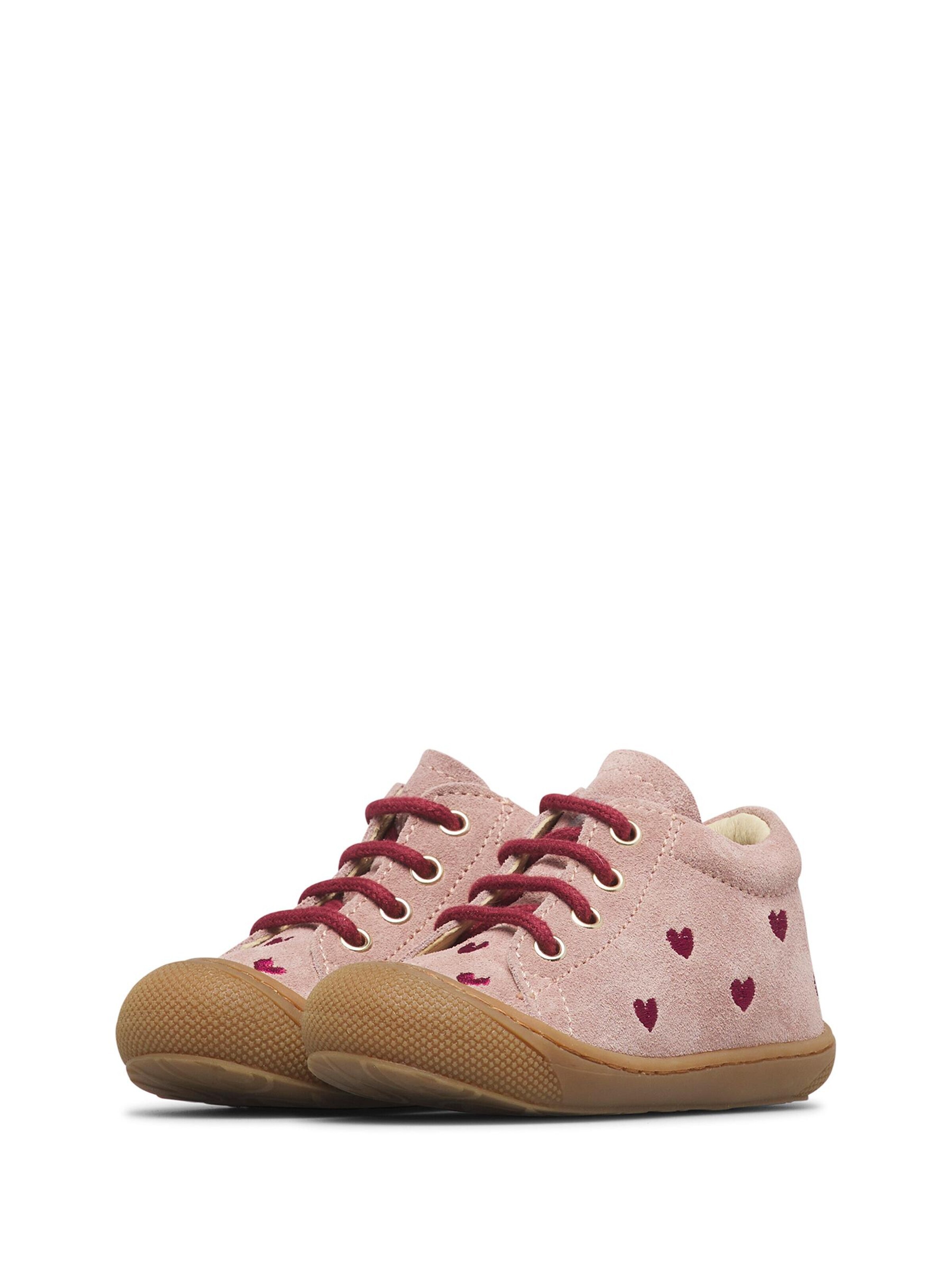 NATURINO Trainers 'COCOON EMBR.HEARTS' in Pink