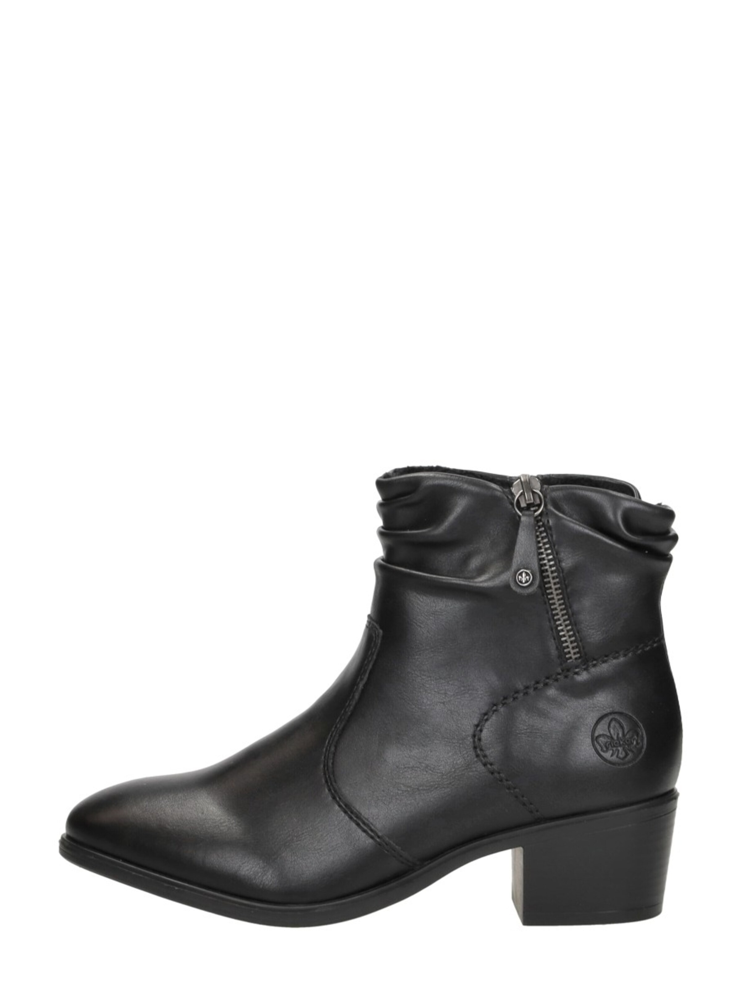 Boots 'Enkellaarsjes Hak' Rieker en noir : devant