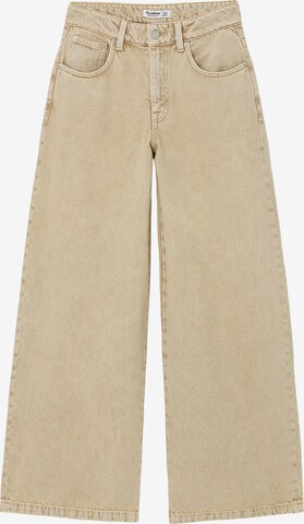 Pull&Bear Loose fit Jeans in Beige: front