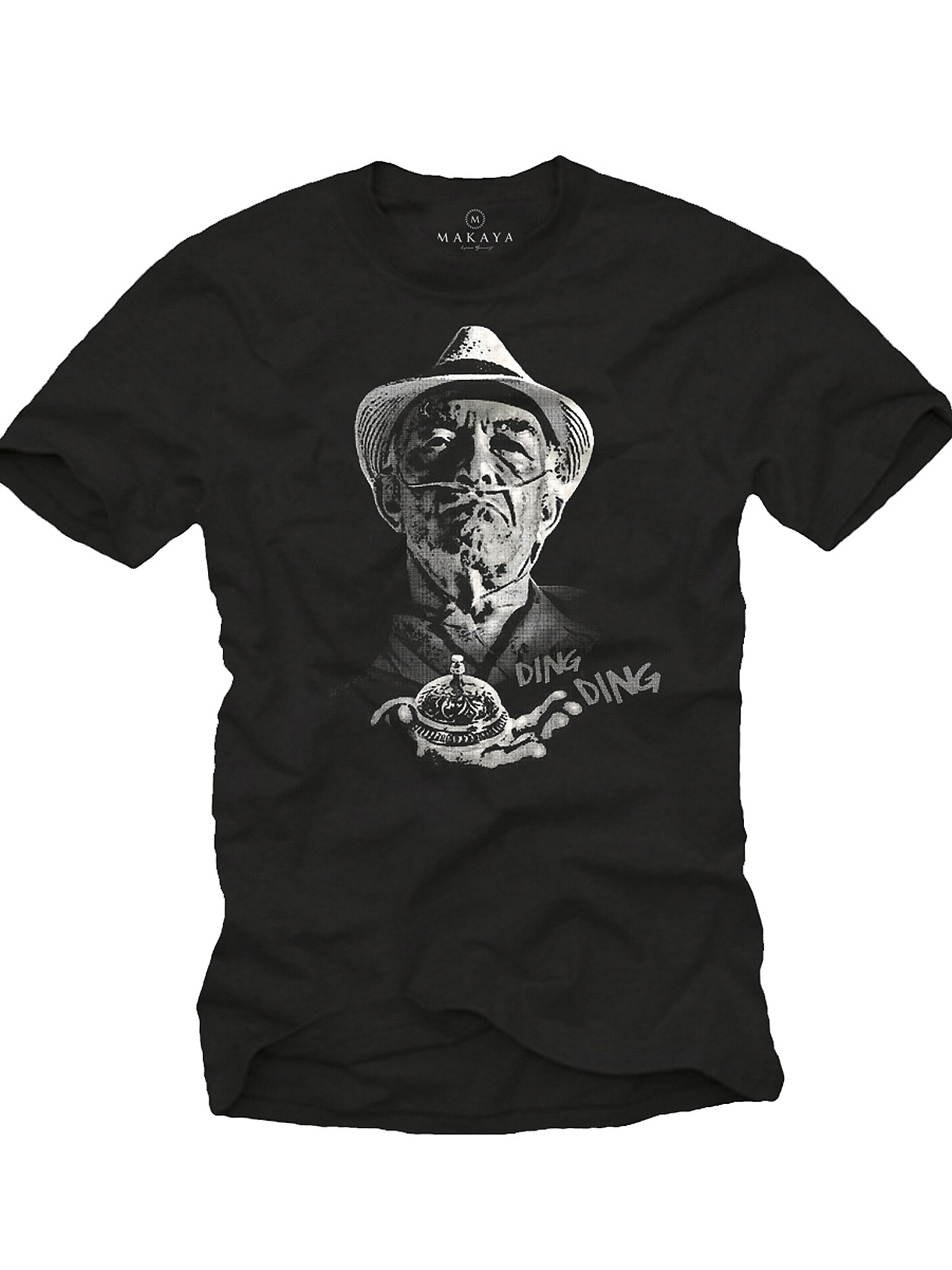 MAKAYA Shirt 'Hector Ding Ding' in Black: front