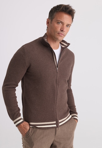 Felix Hardy Knit Cardigan in Brown