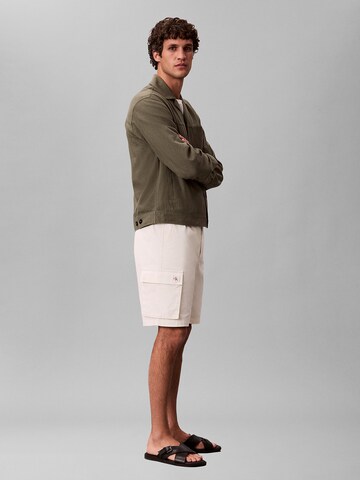 Regular Pantalon cargo Calvin Klein Jeans en beige