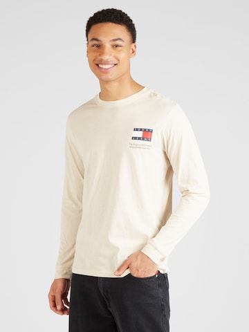 Tommy Jeans - Camiseta en beige: frente