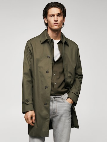 MANGO MAN Between-Seasons Coat 'Chayton' in Green: front