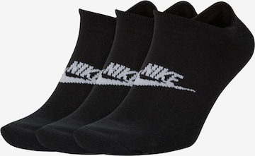 NIKE Athletic Socks in Black