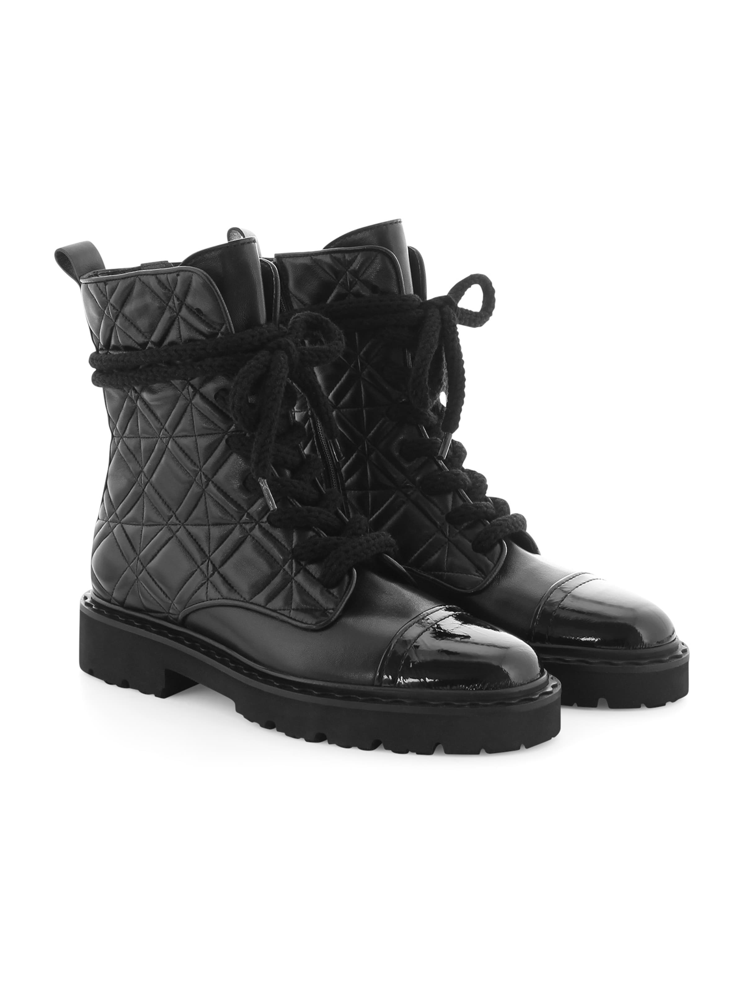 Bottines à lacets 'Molly' Kennel & Schmenger en noir : devant