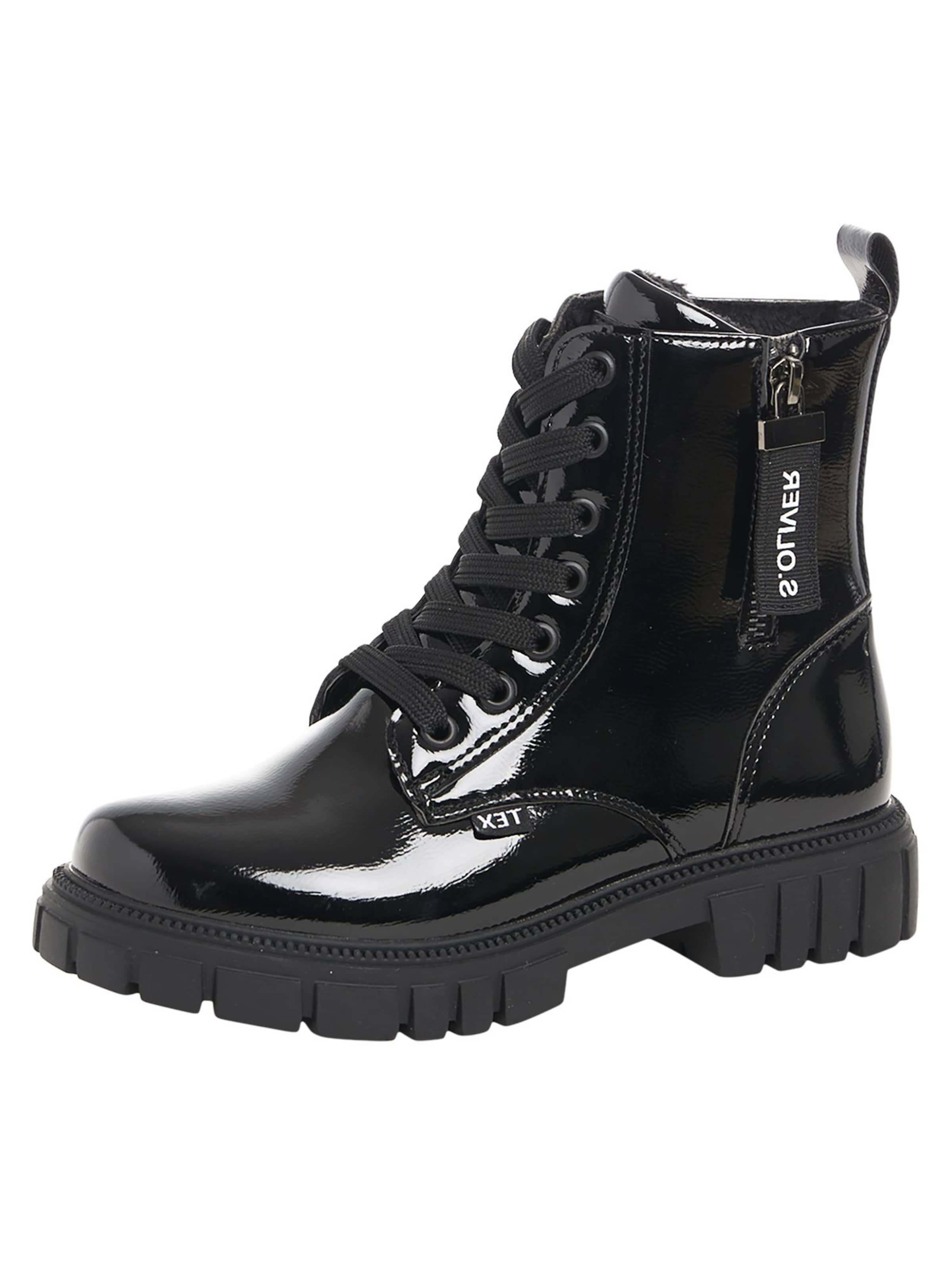 Bottes s.Oliver en noir : devant