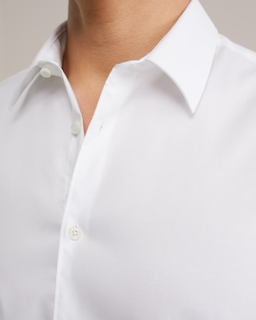 van Gils - Ajuste estrecho Camisa de negocios en blanco