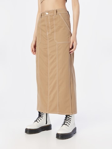 Gonna di Nasty Gal in beige: frontale