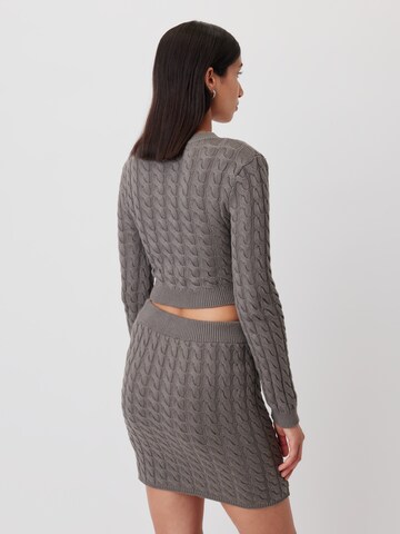 LeGer by Lena Gercke Knit Cardigan 'Florence' in Brown: back