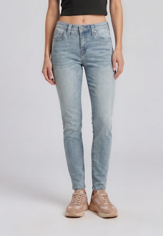 Skinny Jean 'Jennie' True Religion en bleu : devant