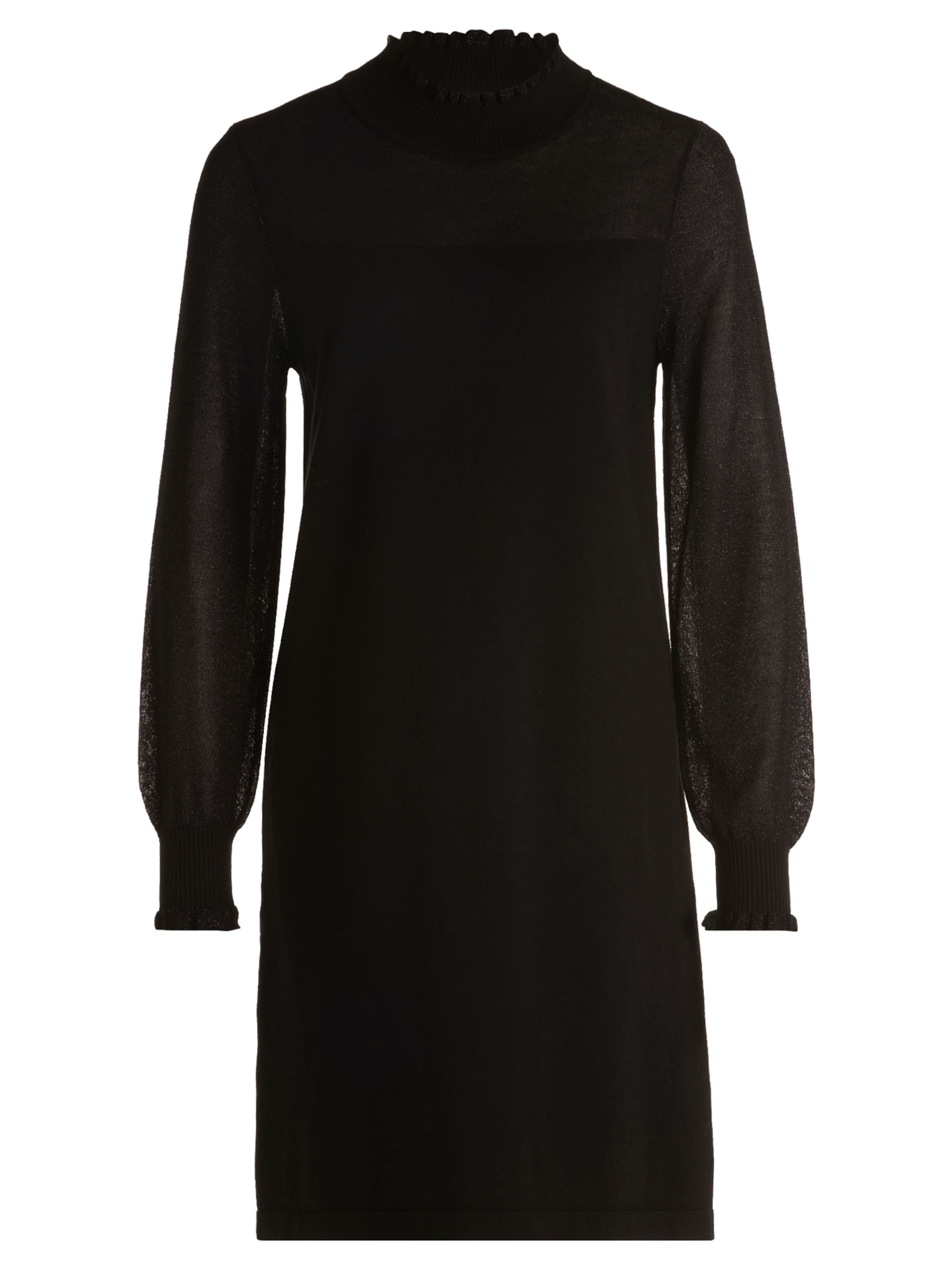 Betty & Co Gebreide jurk in Zwart: voorkant