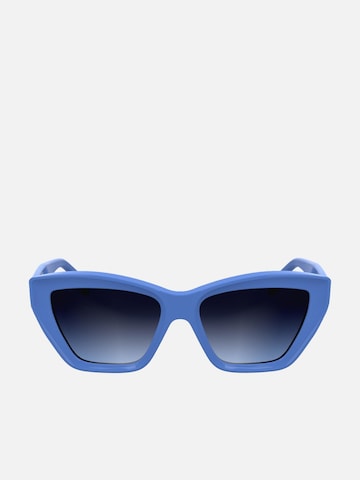 Lunettes de soleil Karl Lagerfeld en bleu : devant