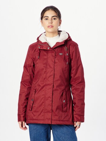 Ragwear Between-Seasons Parka 'MONADDE' in Red: front