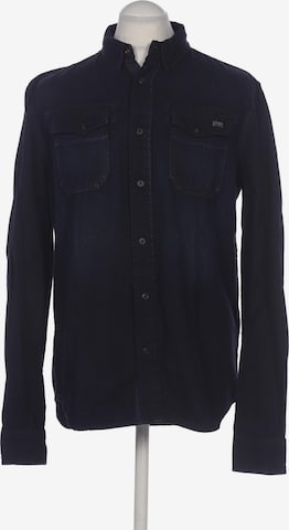 Superdry Button Up Shirt in L in Blue: front