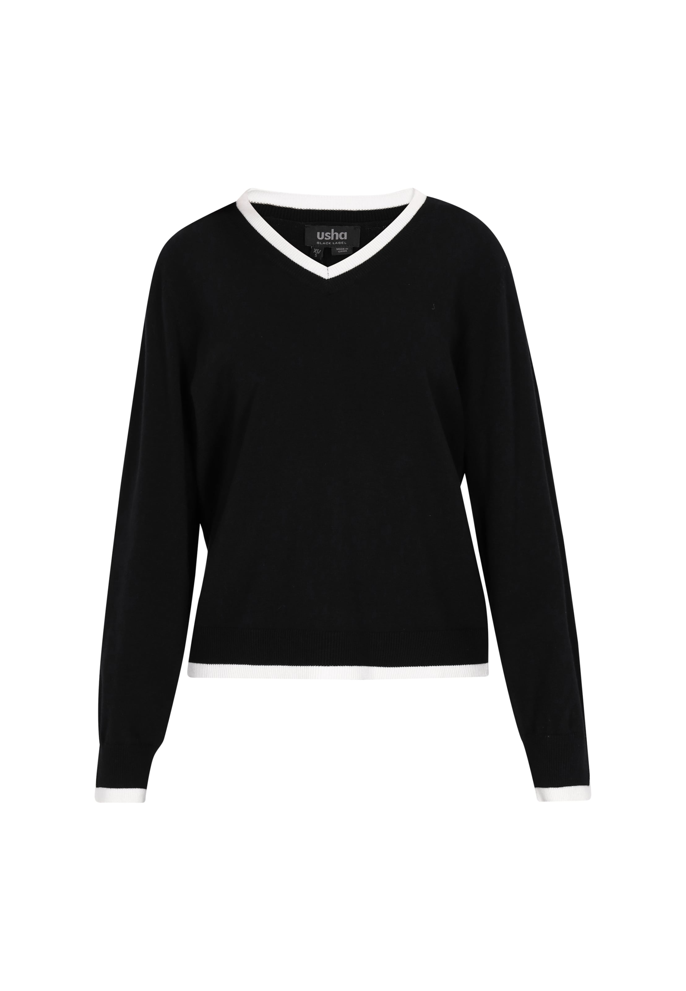 usha BLACK LABEL - Pullover em preto: frente