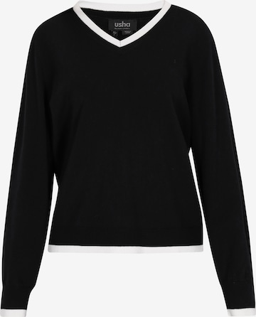 usha BLACK LABEL - Pullover em preto: frente