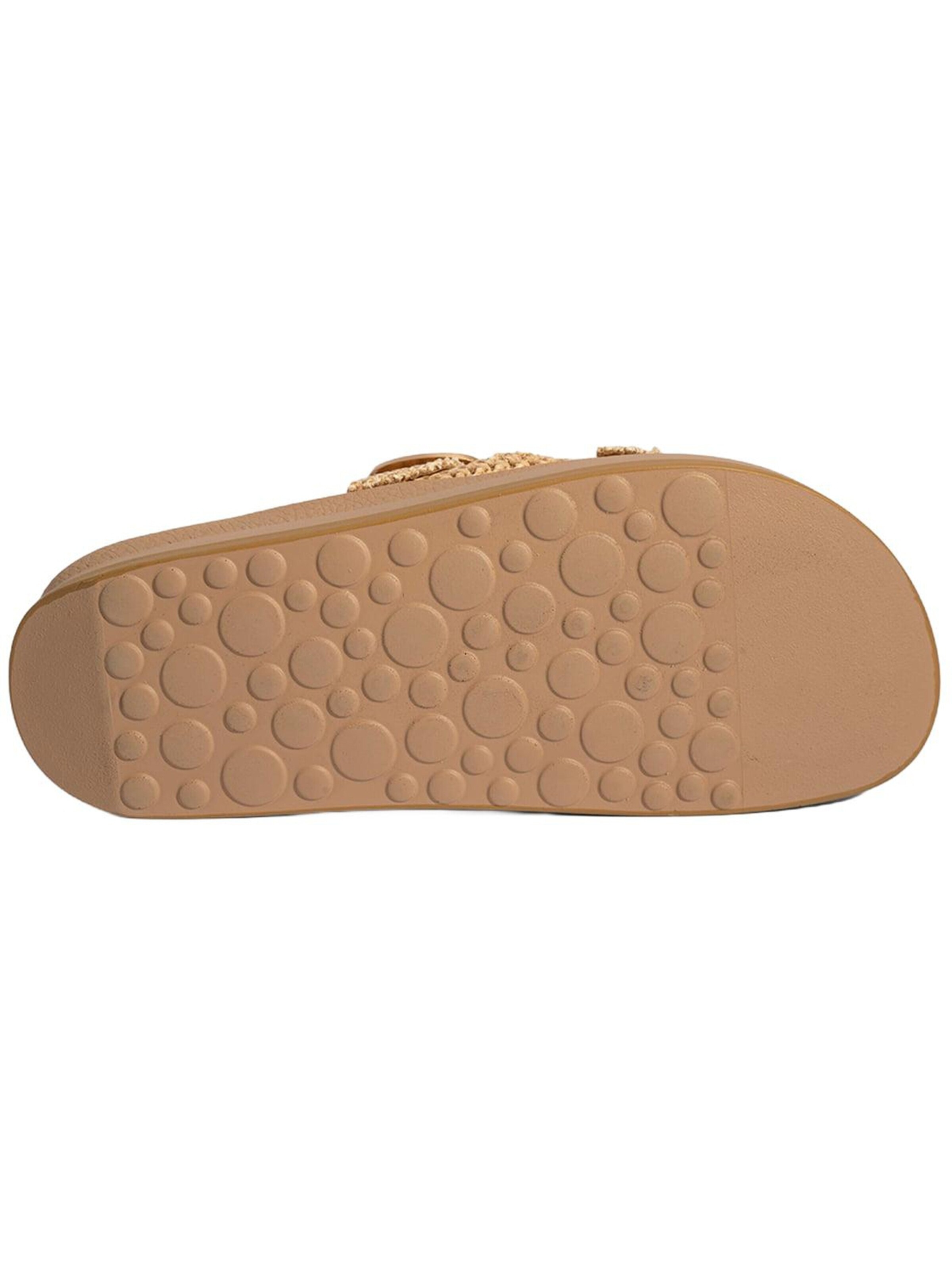 Desa Huisschoenen 'Keilrutschen' in Beige