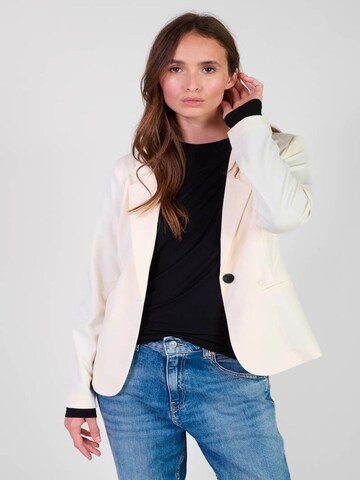 Le Temps Des Cerises Blazers 'Oscar' in Wit: voorkant
