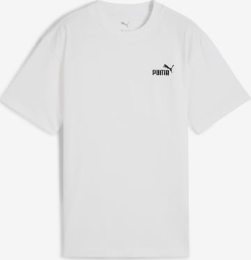 PUMA Shirt 'ESS No. 1' in Wit: voorkant