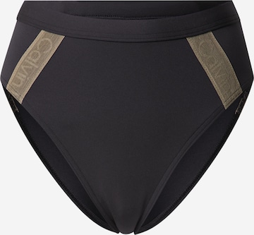 Calvin Klein Swimwear Bikini Bottoms in Black: front