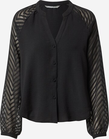 ONLY Blouse 'LISA' in Zwart: voorkant