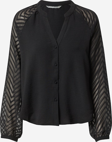 ONLY Blouse 'LISA' in Zwart: voorkant