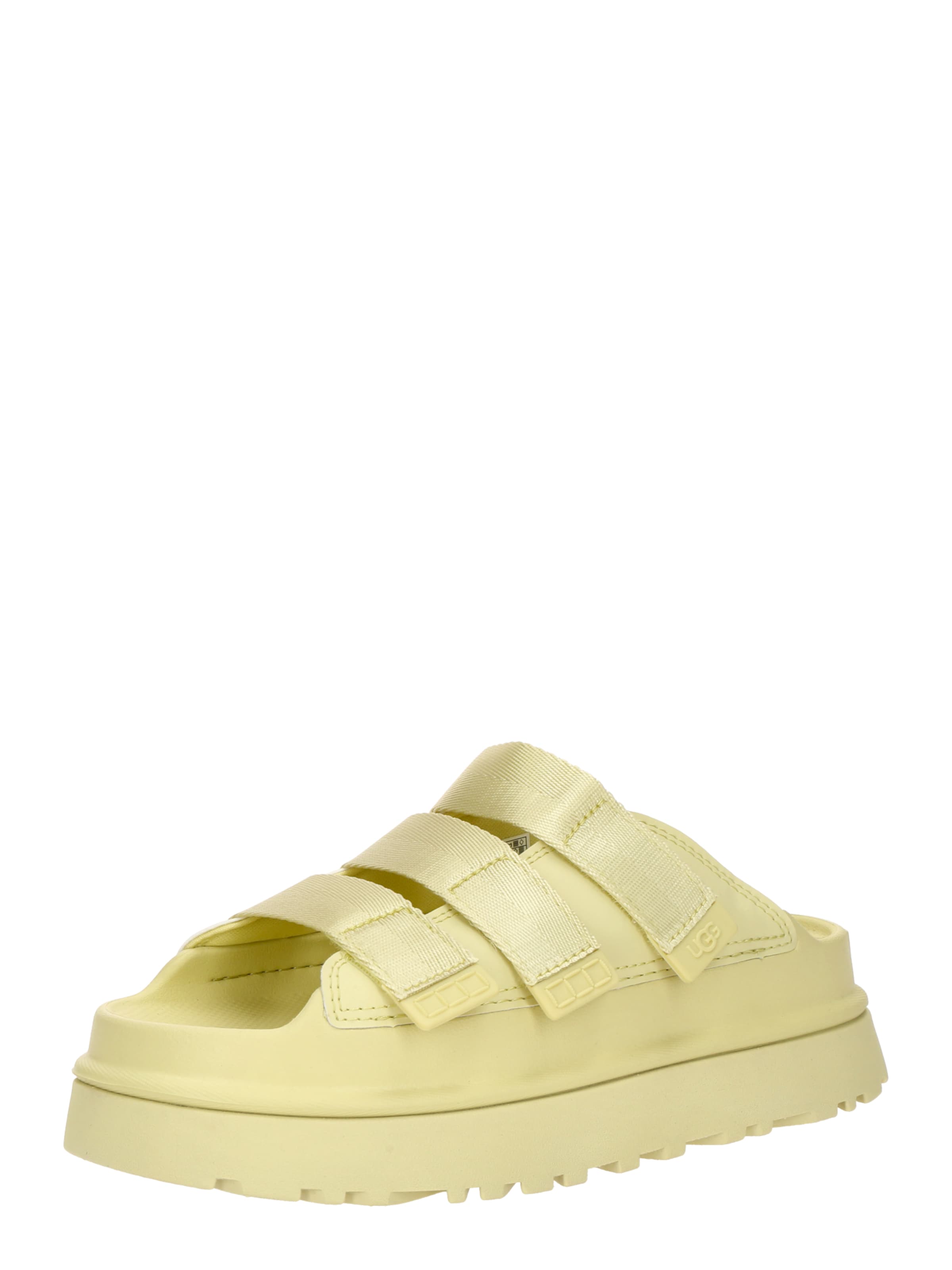 UGG Muiltjes 'GoldenGlow Slide' in Groen: voorkant