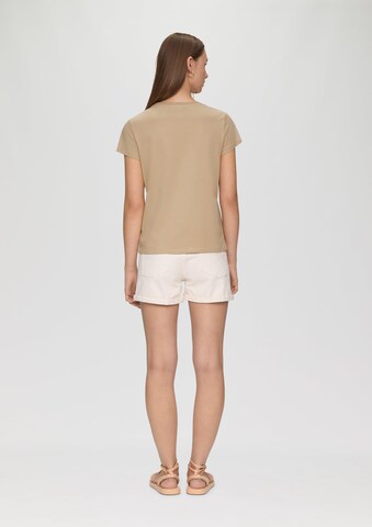QS T-Shirt in Beige