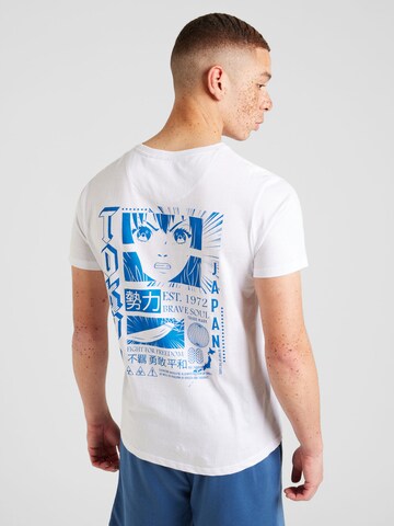 BRAVE SOUL T-shirt 'HANAKO' i vit: framsida