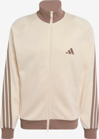 ADIDAS SPORTSWEAR - Casaco de treino em moletão 'STA' em bege: frente