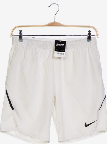 NIKE Shorts in 33 in White: front