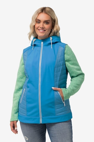 Ulla Popken Sports Vest in Blue: front