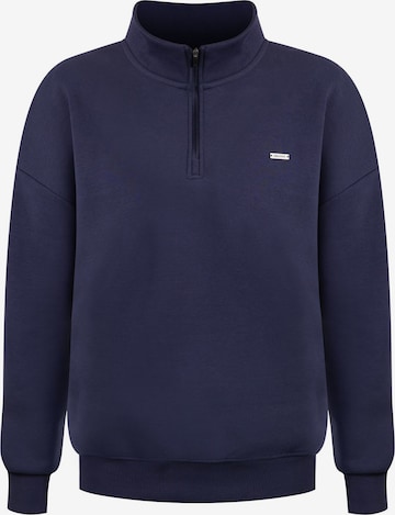 Smilodox Sweatjacke 'Jago' in Blau: Vorderseite