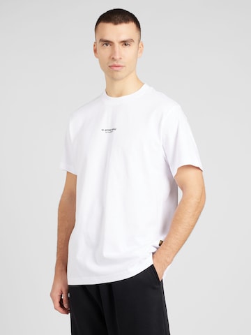 G-Star RAW Тениска в бяло: отпред