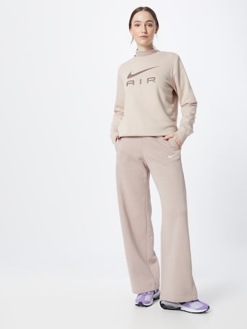 Wide leg Pantaloni 'Phoenix Fleece' de la NIKE pe gri