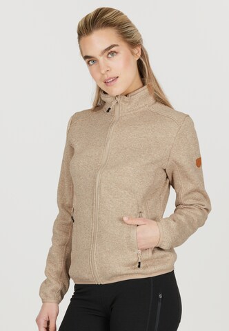 Whistler Fleecejacke 'SAMANI' in Beige: Vorderseite