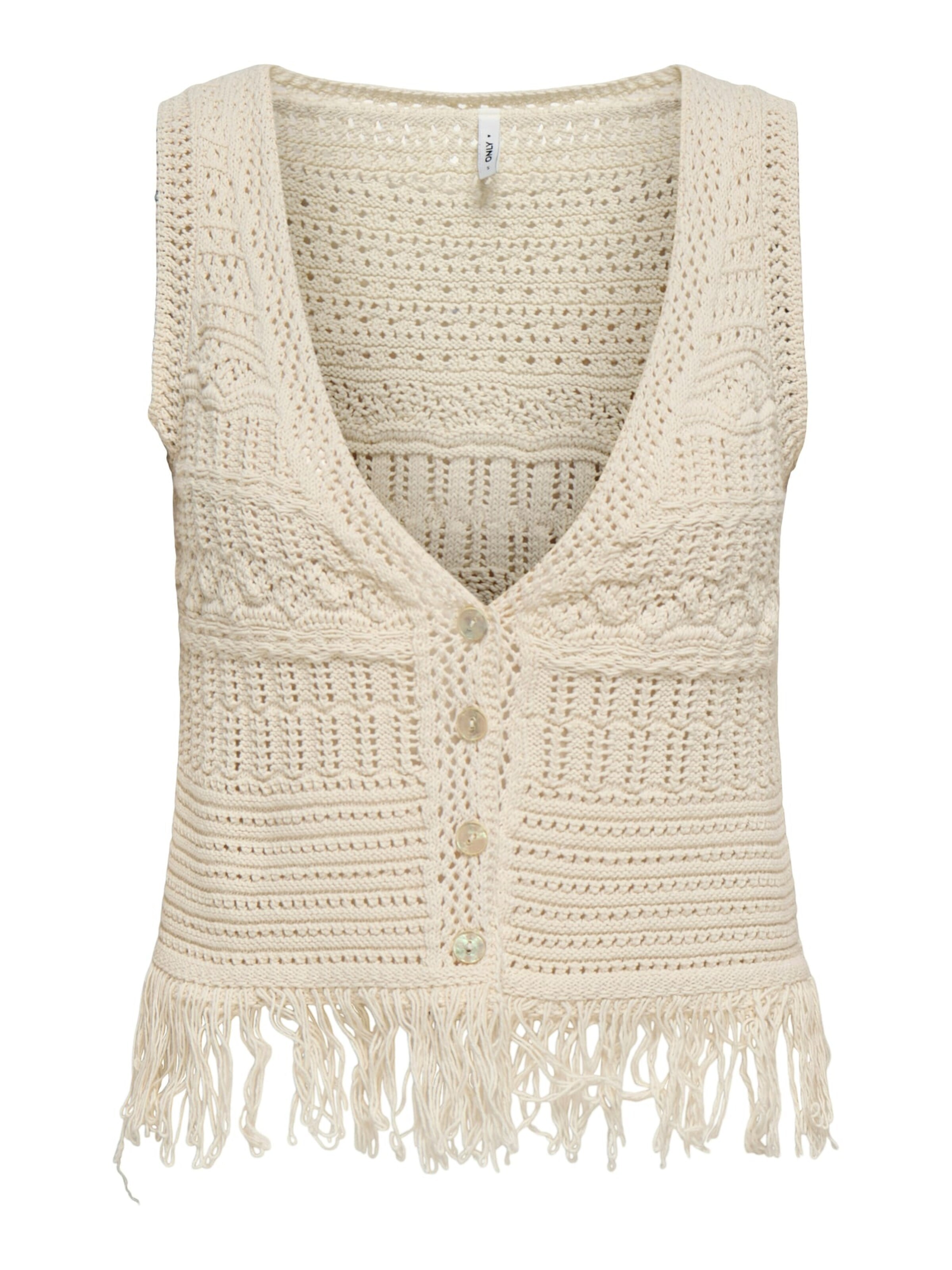 ONLY Bodywarmer 'Alix' in Beige: voorkant