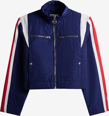 Bershka Between-Season Jacket in Blue: front