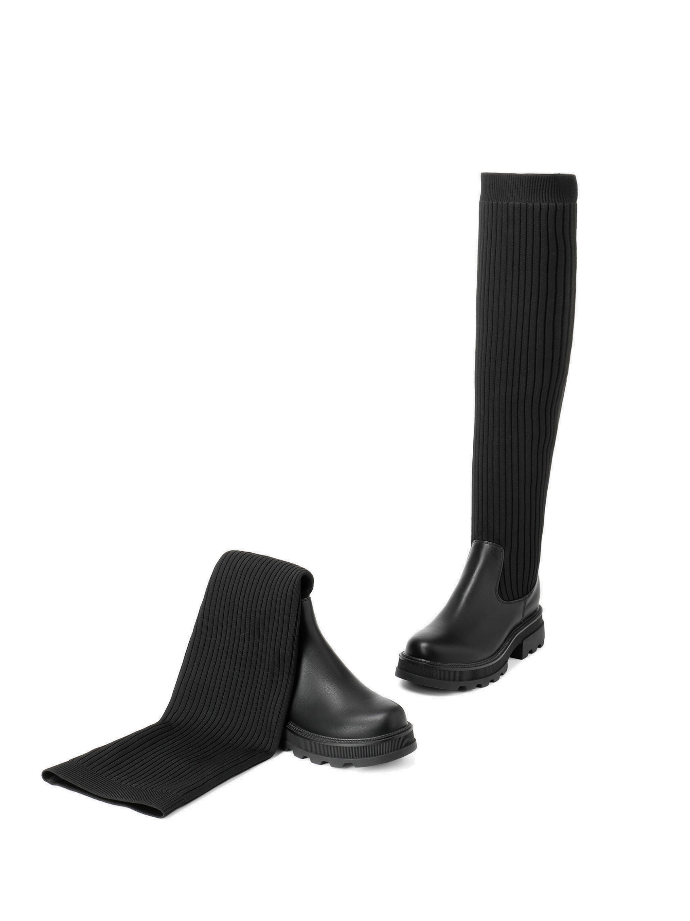 Boots 'DREAM PAIRS Damen Over-The-Knee-Stiefel' Dream Pairs en noir